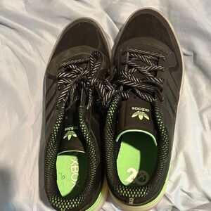 Adidas Men's Black and Neon Green Sneakers XBOX LIMITED Edition 12.5